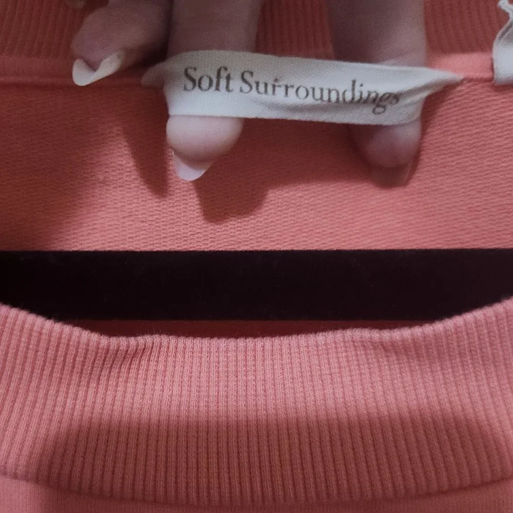 Soft Surroundings Make It Snappy Pullover/Sweatshirt Top Size Extra Large - Picture 6 of 7